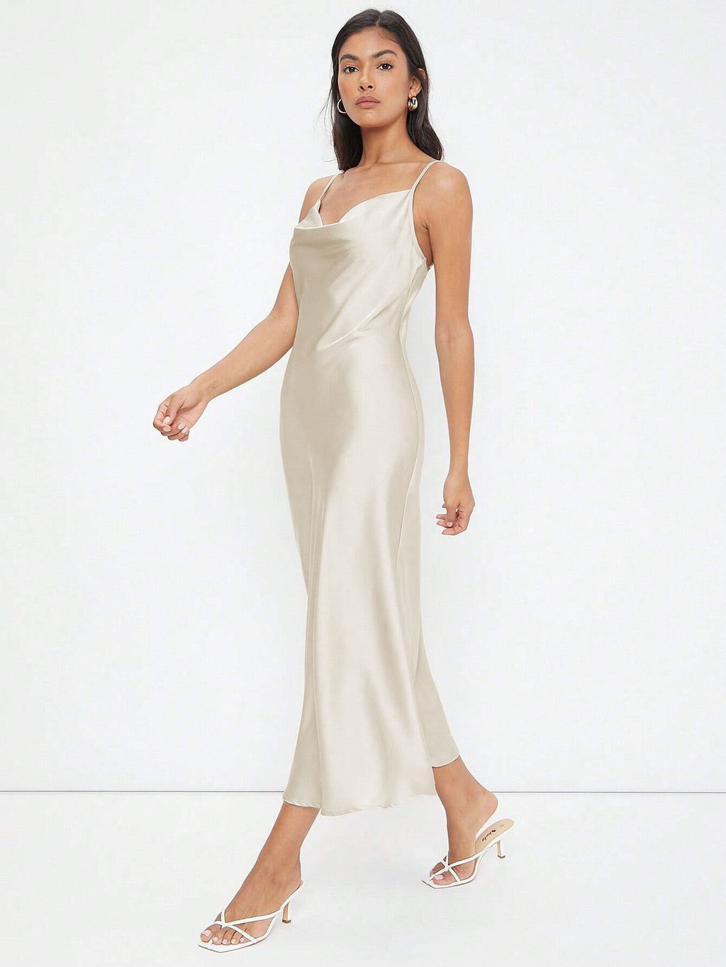 Luxe Satijnen Slip Midi-jurk