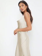 Luxe Satijnen Slip Midi-jurk
