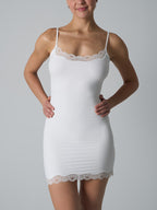 Lace Trim Sculpt Slip Dress