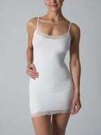 Lace Trim Sculpt Slip Dress