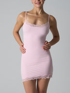 Lace Trim Sculpt Slip Dress