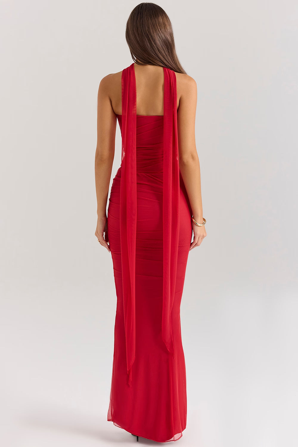 Noir Sculpt Strapless Avond Maxi Jurk