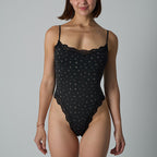 Corrigerende bodysuit met kanten afwerking