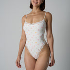 Corrigerende bodysuit met kanten afwerking