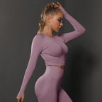 Naadloze Corrigerende Activewear Top met Lange Mouwen