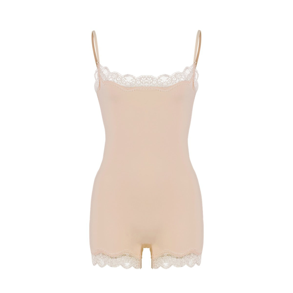 Corrigerende Bodysuit Shorts met Kanten Afwerking