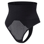 High Waist Corrigerende String met Mesh