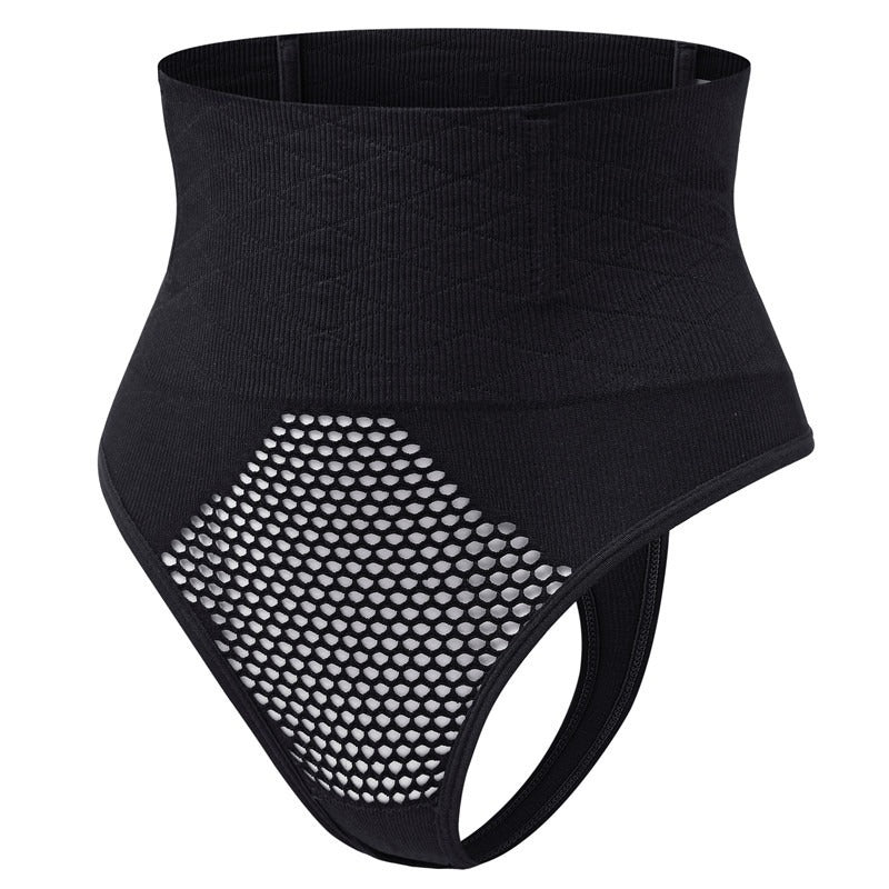 High Waist Corrigerende String met Mesh