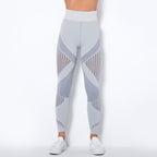Naadloze Mesh Sculpting Legging met Hoge Taille