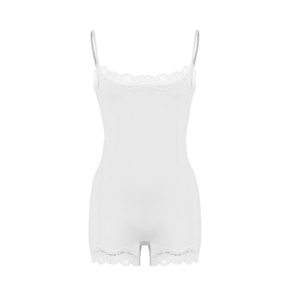 Corrigerende Bodysuit Shorts met Kanten Afwerking