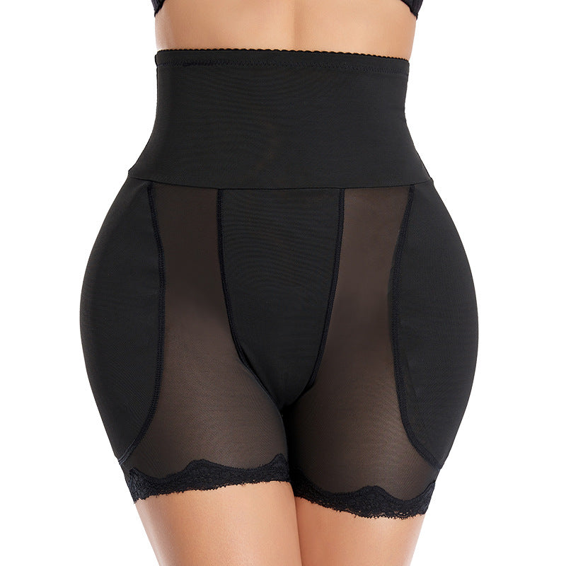 Corrigerende Mesh Shorts met Hoge Taille