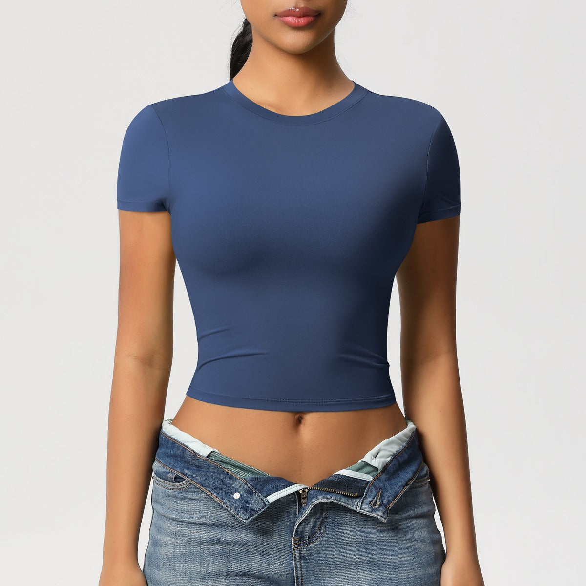 Second-Skin Vormgevende Actieve Crop Top
