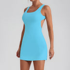 Sleeveless Athletic Shaping Mini Dress
