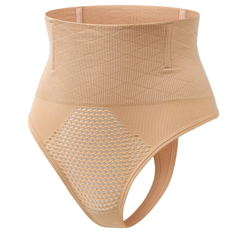 High Waist Corrigerende String met Mesh