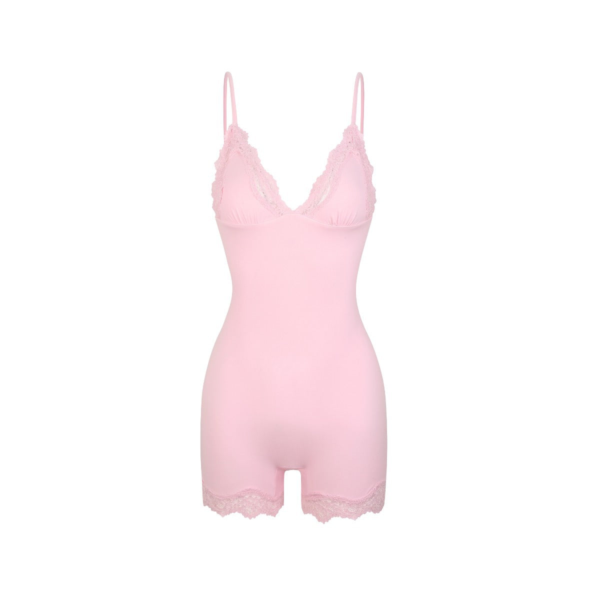 Corrigerende bodysuit met kanten afwerking