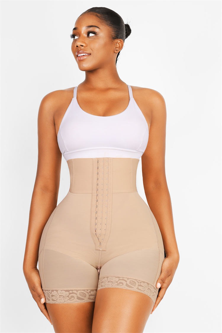 Taille Vormende Shorts met Haaksluiting