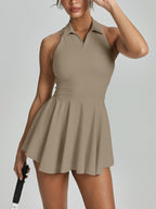 Athletic Sculpting Fit & Flare Shaping Dress