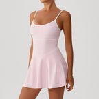Athletic Sculpting Fit-and-Flare Shaping Dress