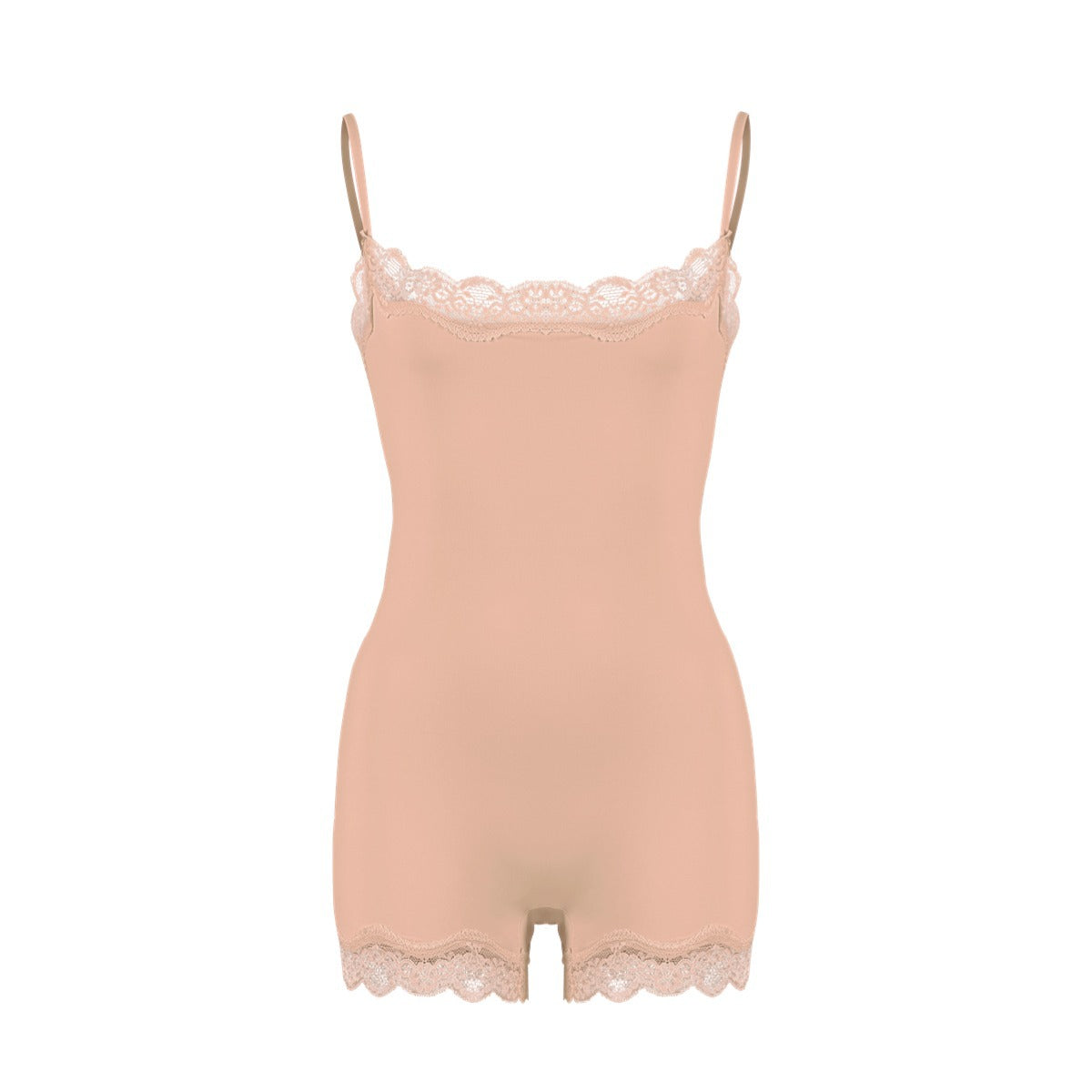 Corrigerende Bodysuit Shorts met Kanten Afwerking