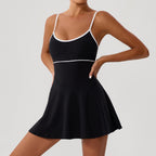 Atletische Sculpting Fit-and-Flare Shaping Jurk