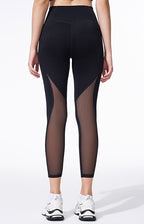 Sculpting legging met hoge taille en mesh-panelen
