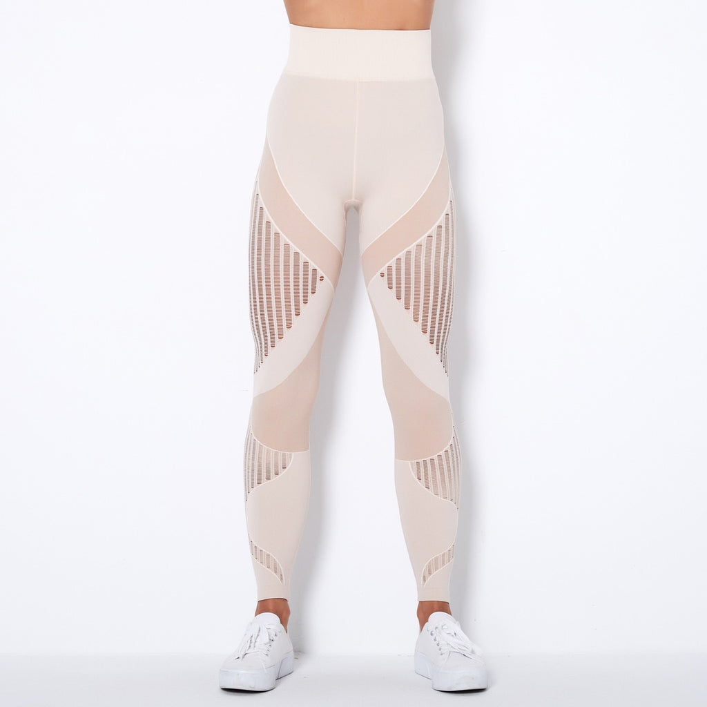 Naadloze Mesh Sculpting Legging met Hoge Taille