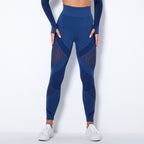 Naadloze Mesh Sculpting Legging met Hoge Taille