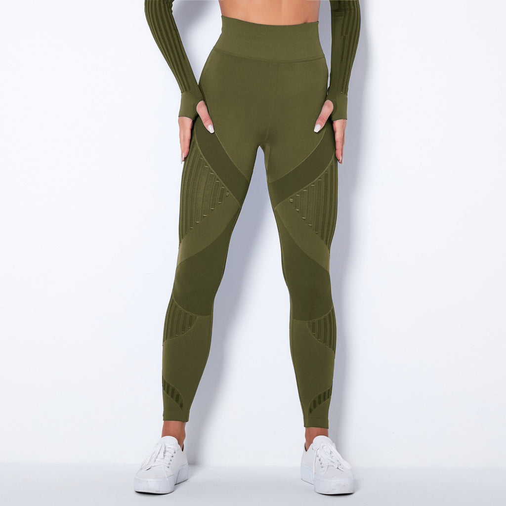 Naadloze Mesh Sculpting Legging met Hoge Taille