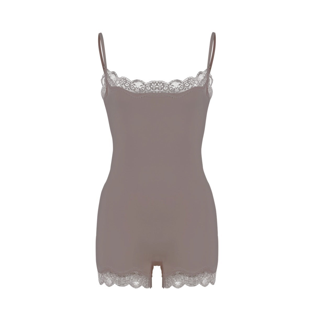 Corrigerende Bodysuit Shorts met Kanten Afwerking