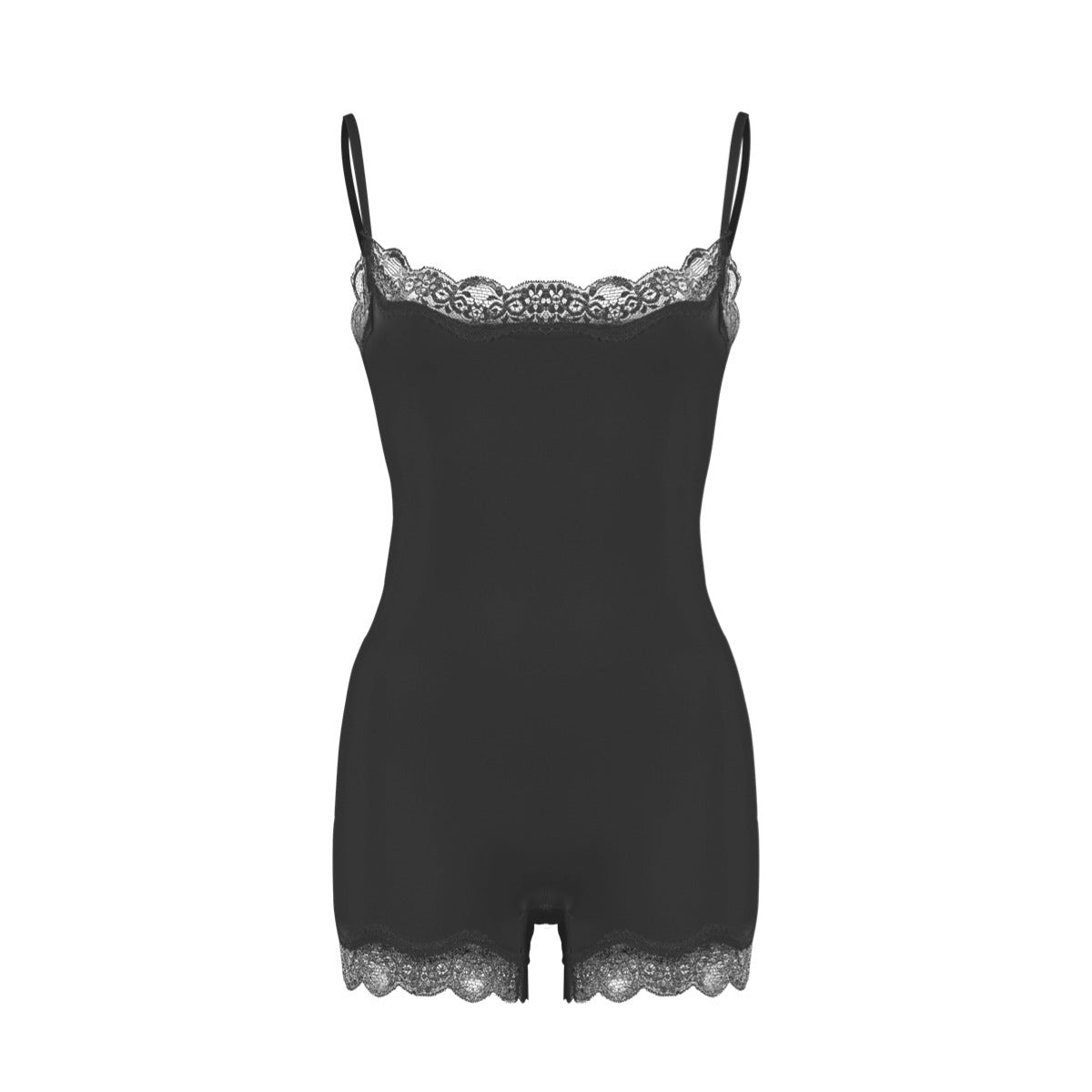 Corrigerende Bodysuit Shorts met Kanten Afwerking