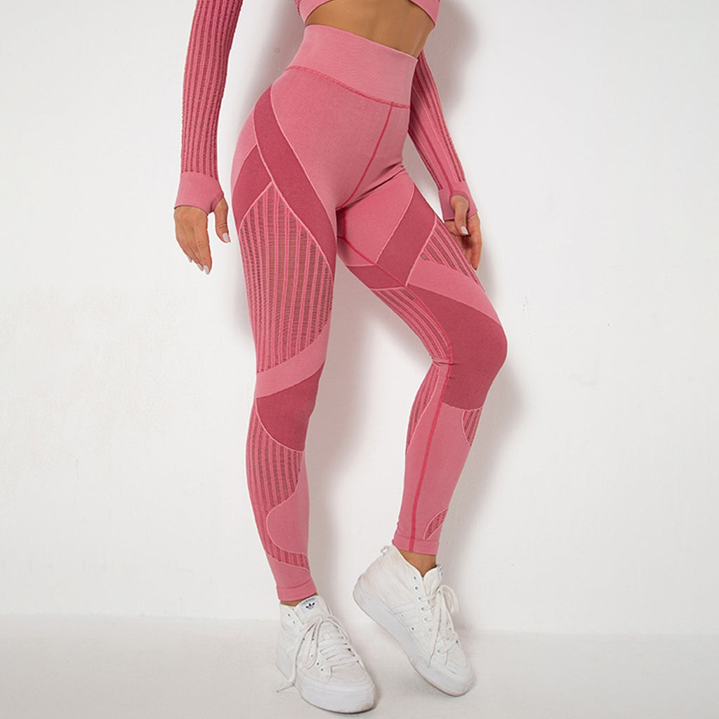Naadloze Mesh Sculpting Legging met Hoge Taille