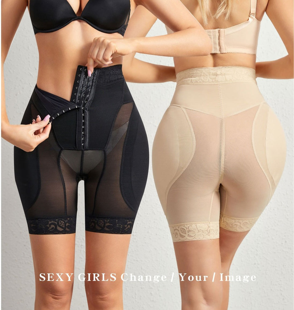 High-Waist Sculpting Shorts with Thigh Smoothing