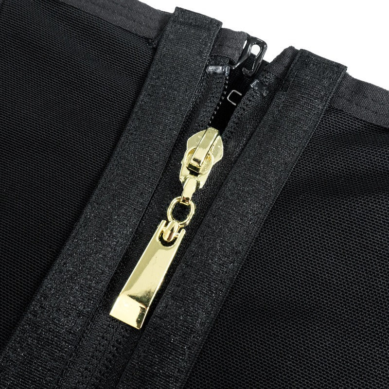 Front-Zip High-Waist Sculpting Shaping Shorts