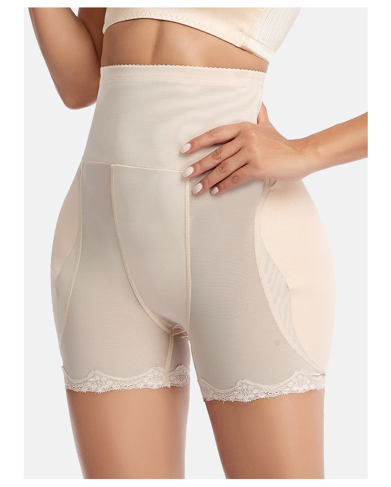 Corrigerende Mesh Shorts met Hoge Taille