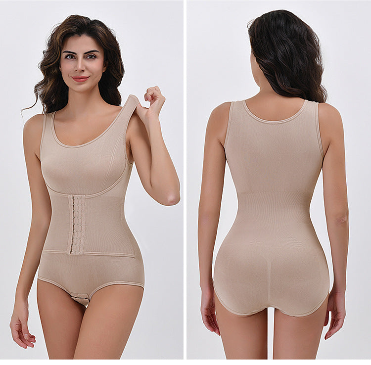Taillerende Bodysuit met Brede Bandjes en Haak- en Oogsluiting