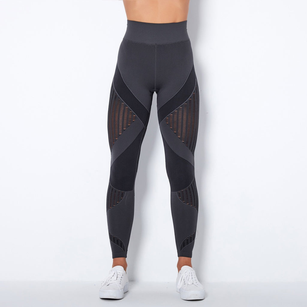 Naadloze Mesh Sculpting Legging met Hoge Taille