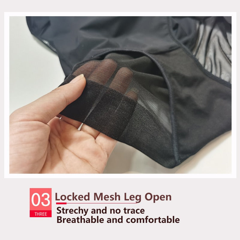 Corrigerende slip met hoge taille en mesh details