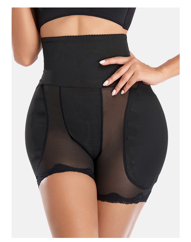 Corrigerende Mesh Shorts met Hoge Taille