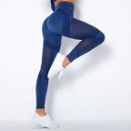 Naadloze Mesh Sculpting Legging met Hoge Taille