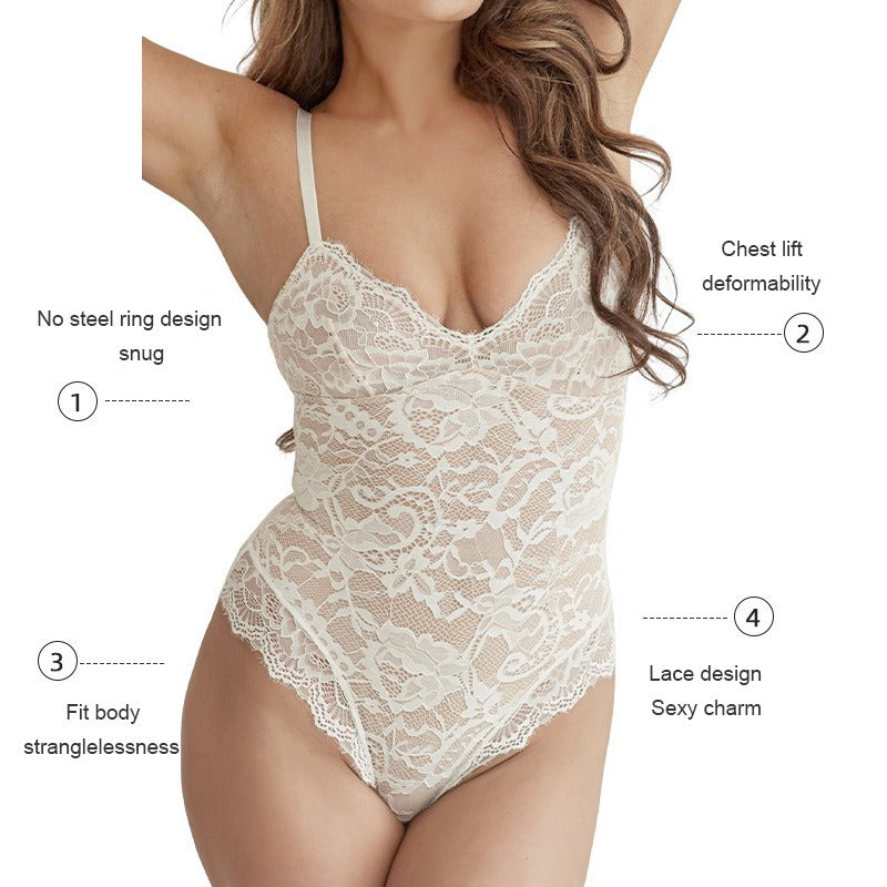 Corrigerende Bodysuit Volledig Kant