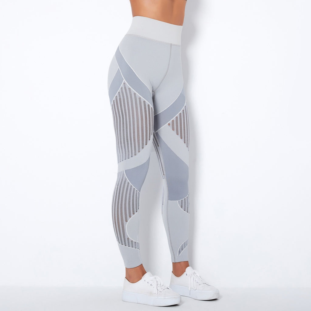 Naadloze Mesh Sculpting Legging met Hoge Taille