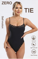 Corrigerend Bodysuit met Kanten Afwerking