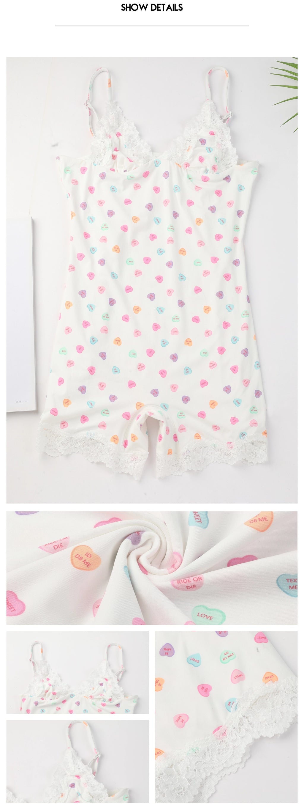 Corrigerend Romper Bodysuit met Kanten Afwerking