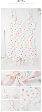 Corrigerend Romper Bodysuit met Kanten Afwerking