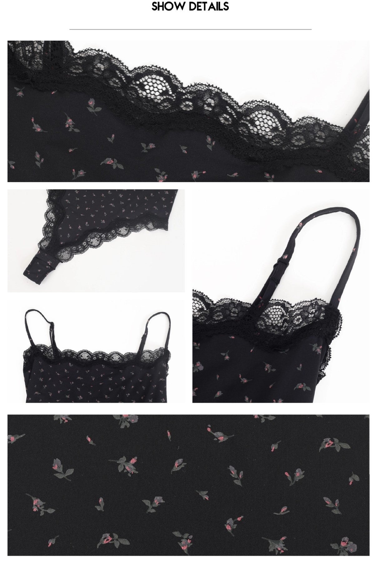 Stringbody met kanten rand