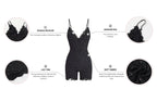 Corrigerend Romper Bodysuit met Kanten Afwerking