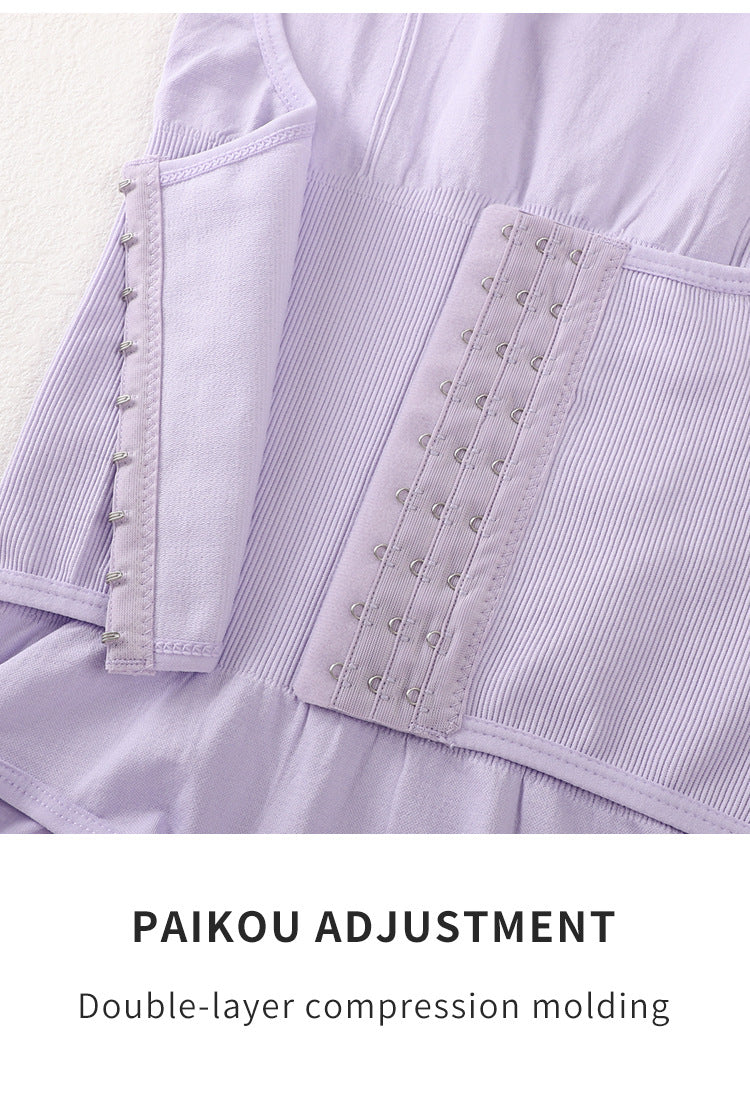 Taillerende Bodysuit met Brede Bandjes en Haak- en Oogsluiting