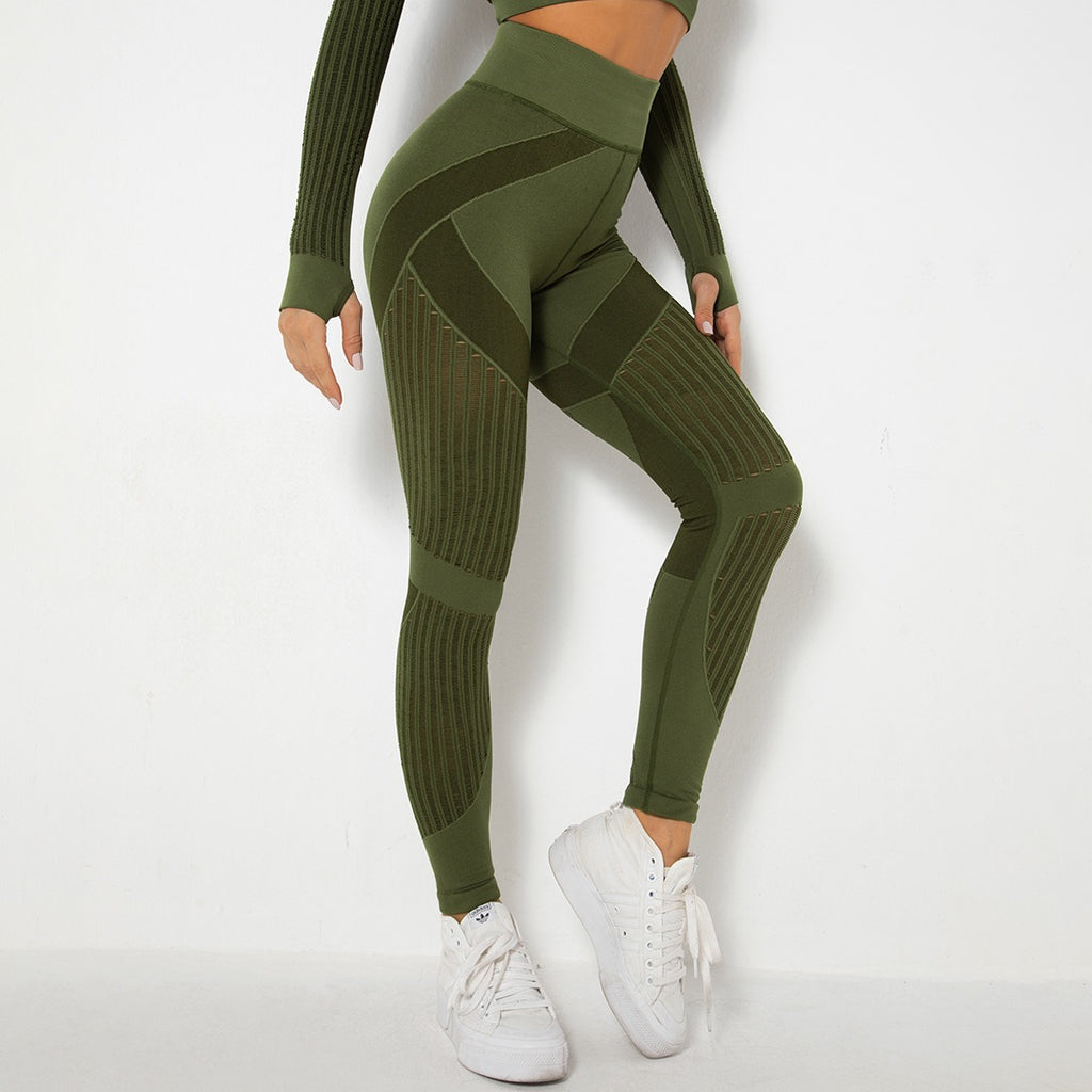 Naadloze Mesh Sculpting Legging met Hoge Taille