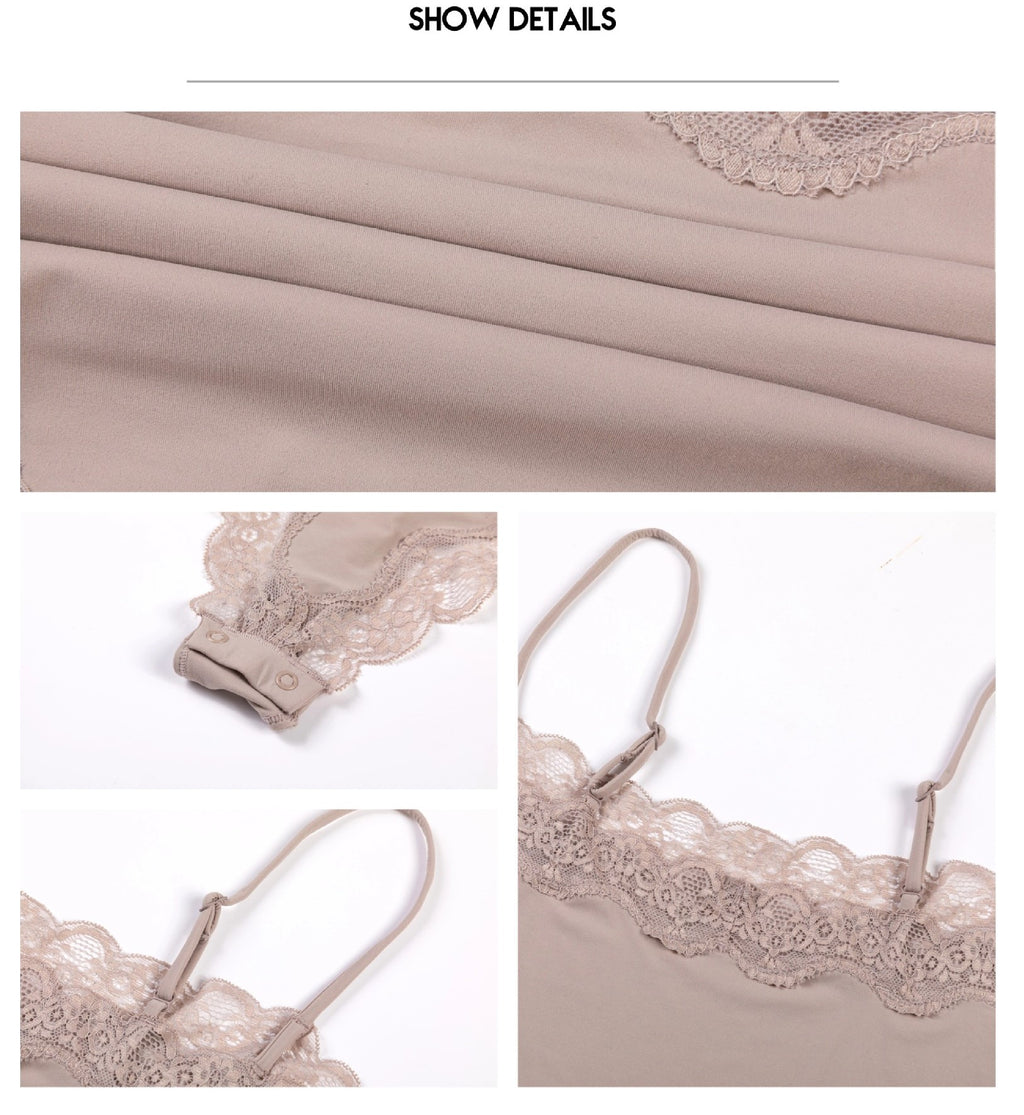 Cami-body met kanten rand