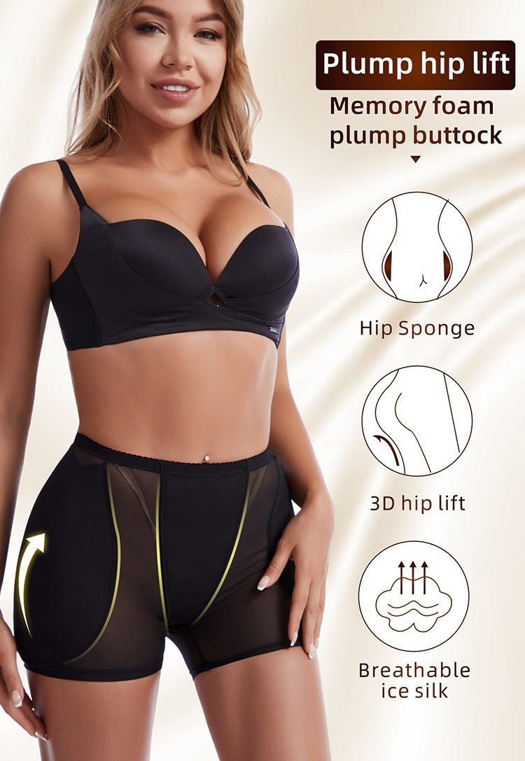 High-Waist Mesh Push-Up Corrigerende Short